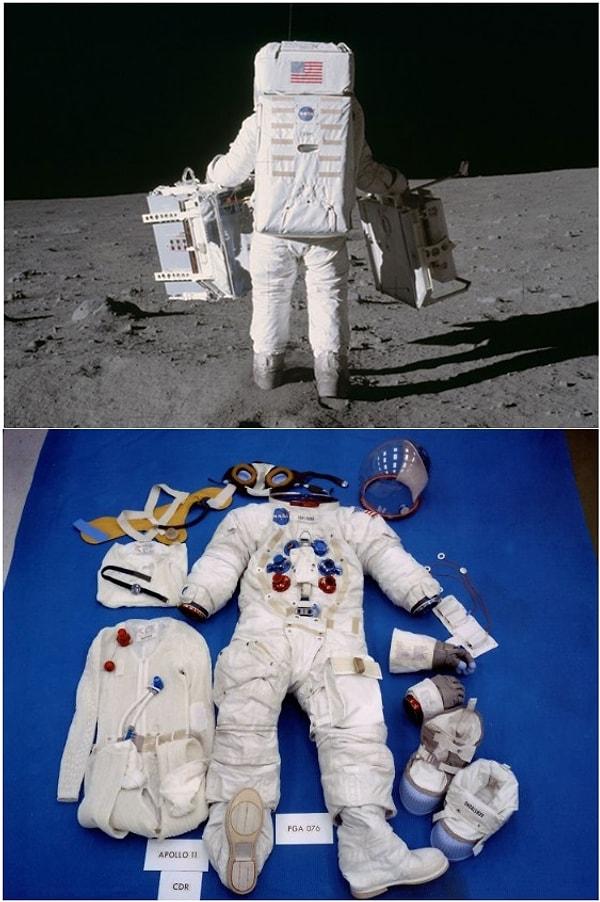Armstrong ve diğer görevliler Apollo/Skylab A7L isimli uzay elbisesini giymişlerdi.