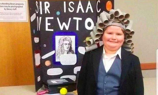 13. İşte karşınızda Isaac Newton!