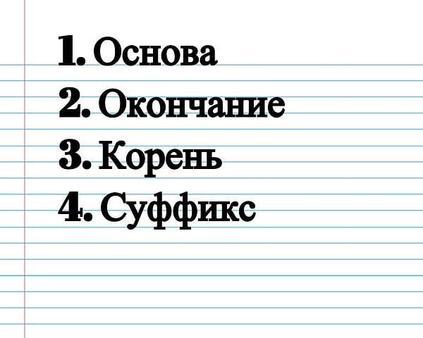 1. Как называют изменяемую часть слова?