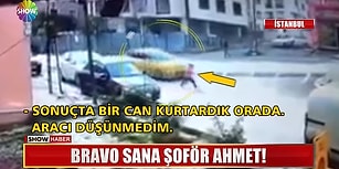 Aniden Önüne Çıkan Çocuğa Çarpmamak İçin Kaldırıma Çarpan Adam