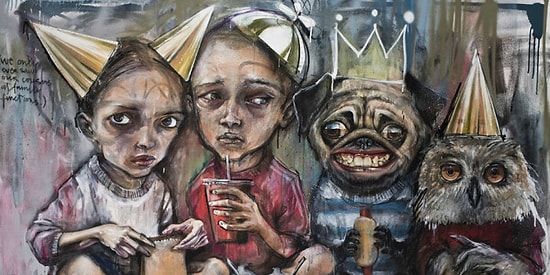 Творческий дуэт Herakut рассказывает о проблемах современного общества с помощью граффити