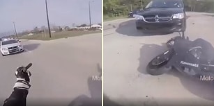 Polise Parmak Hareketi Çeken Motosikletlinin Hazin Sonu