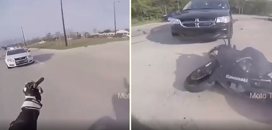 Polise Parmak Hareketi Çeken Motosikletlinin Hazin Sonu
