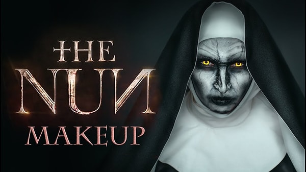 8. Макияж в виде "Проклятья Монахини" от Ann Saveleva: