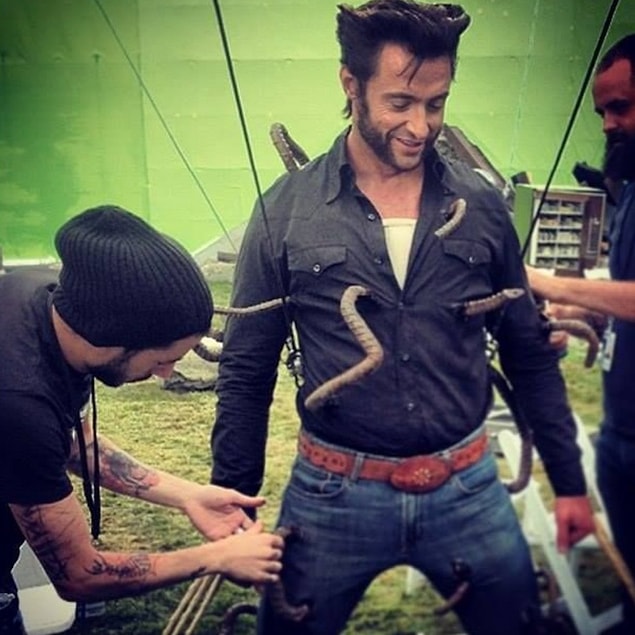 5. 'X-Men: Geçmiş Günler Gelecek' setinde Hugh Jackman, sahnesine hazırlanıyor.