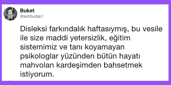 Disleksiye Sahip Kardeşinin Yıllarca Konulamayan Teşhis Nedeniyle Yaşadığı Zorlukları Anlatan Ablanın Farkındalık Yaratan Paylaşımı