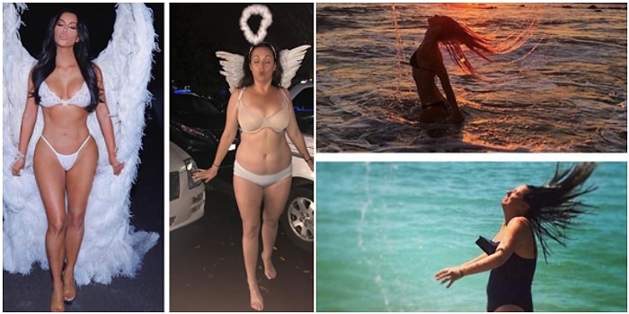 Ünlülerin Sosyal Medya Hesaplarından Paylaştığı Fotoğrafları Yeniden Yorumlayarak Kahkahalara Boğan Kadından 30 Eğlenceli Kare