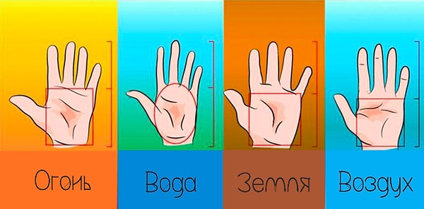 Итак, посмотрите на свою руку и найдите вашу форму: