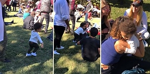 Parktan Ayrılma Vakti Geldiğinde Herkese Sarılarak Vedalaşan Ufaklık