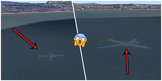 Resmen İnternet Çağında Yaşıyoruz: Google Earth Üzerinden İskoçya Açıklarında Batmış Bir Uçak Bulan Adam!