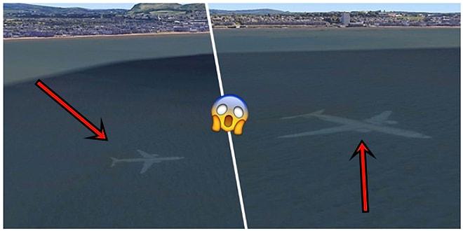 Resmen İnternet Çağında Yaşıyoruz: Google Earth Üzerinden İskoçya Açıklarında Batmış Bir Uçak Bulan Adam!