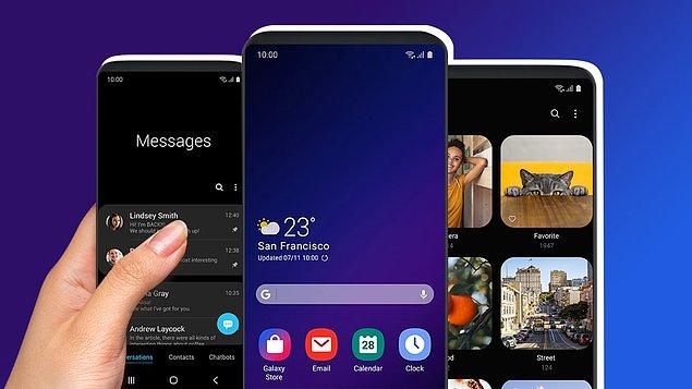 Samsung'un yine geçtiğimiz günlerde duyurduğu One UI teknolojisi katlanabilir telefonda da olacak.