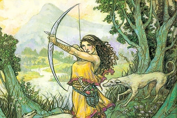 9. Девственная богиня охоты, дикой природы, животных, женского целомудрия и родов?