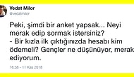Sosyal Medyada Tüm Zamanların En Çok Tartışılan Konusuna Vedat Milor da Dahil Oldu! İlk Buluşmada Hesabı Kim Öder?