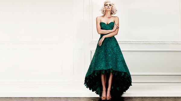 8. Теперь еще одно зеленое платье, которое вы бы с радостью надели: