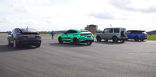 Efsanelerin Yarışı: Tesla, Lamborghini, Mercedes ve Range Rover Karşı Karşıya!