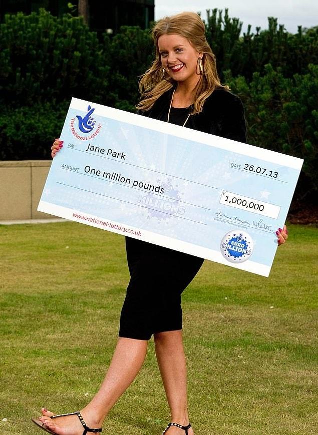She previously worked for an £8-an-hour job but she has £1million win after playing the game for the first time.