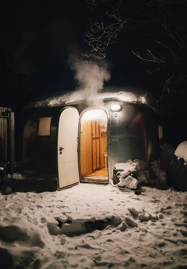 "Erkek arkadaşımın Alaska'da bulunan yeni evi."