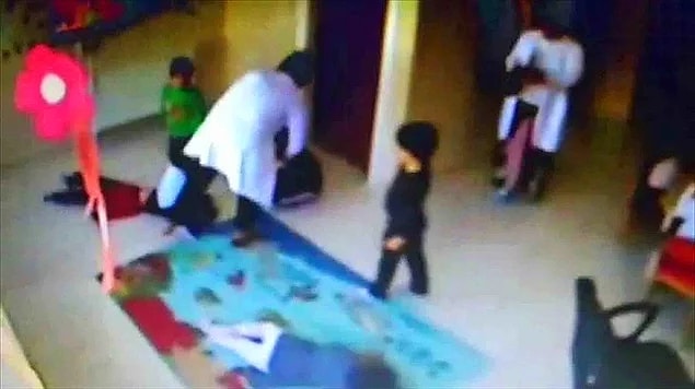 21. Bunu nasıl açıkladınız? - Dans eden çocukları tekmeleyen, kafalarına terlikle vuran kreş görevlileri