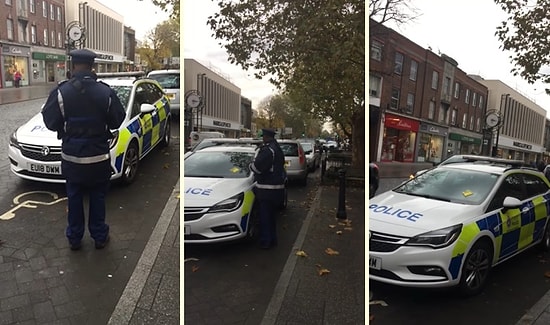 Engelli Yerine Park Eden Polis Aracına Ceza Kesen Görevli!
