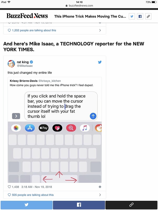 6. Да что там, сам Майк Исаак (Mike Isaac), ответственный за колонку по технологиям в издании The New York Times, не имел ни малейшего понятия об этой уловке!