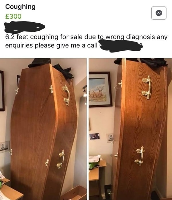 1. Подумаешь, гроб продается. А что такого?!