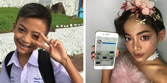 12-летний мальчик стал звездой Интернета благодаря макияжу