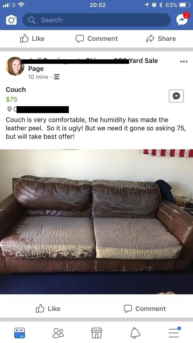 11. Couch is very comfortable, they say 😂