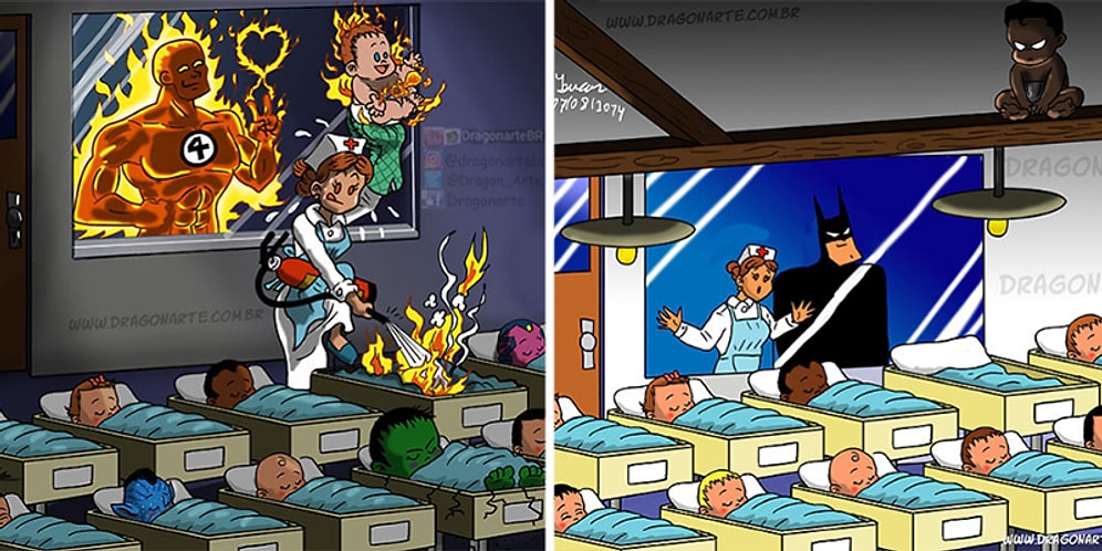 "Süper Kahramanların Çocukları Olsaydı Nasıl Olurdu?" Sorusunun Cevabı Bu Çizimlerde Gizli