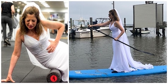 Hayatının Aşkını Bulmak İçin Günlük Yaşantısına Gelinlikle Devam Eden Kadın