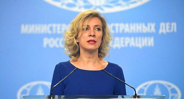 Dışişleri Bakanlığı Sözcüsü Zaharova: 'Haydut metodu ile önce provokasyon, sonra zorlayıcı baskı, ardından da saldırganlık suçlaması'