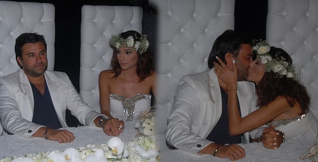 8. Özge Ulusoy ve Ferruh Taşdemir çiftinin evlenmesini istemeyen Ulusoy'un annesi düğünlerini basmıştı. Çift de ertesi gün boşanma kararı almıştı.