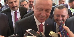 Gazetecinin Sorusuna Erdoğan'dan Gülümseten 'Yes' Yanıtı
