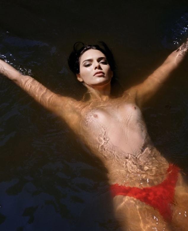 11. Kendall posed topless for Love Magazine.
