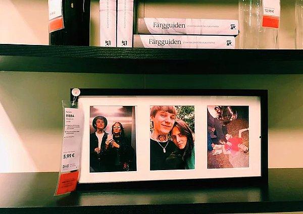 3. IKEA'da Satılan Çerçevelerdeki Sıkıcı Fotoğrafları Kendi Fotoğrafları ile Değiştiren Çift