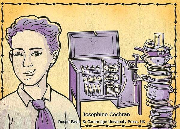 Fakat Josephine'in hizmetçileri bulaşıkları yıkarken sürekli tabakları kırıyorlardı. Hem bu sakarlıklardan hem de yemek takımlarına yaptığı masraftan bıkan Josephine bulaşık makinesini icat etmeye karar verdi.