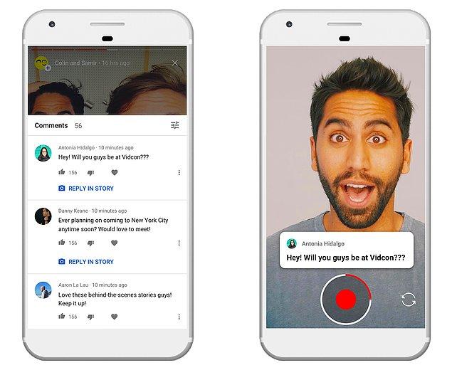 YouTube, sosyal medya devleri Snapchat, Instagram, WhatsApp ve Facebook'tan sonra hikayeler özelliğini devreye alacak.