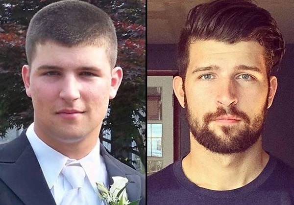 7. Борода и густая шевелюра превратила мальчика из школы в привлекательного мужчину!