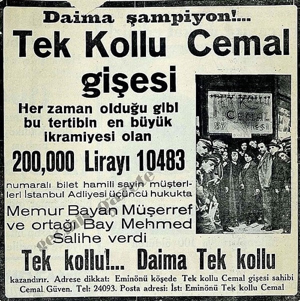 Küçük bir gişeciyken büyük bir ticaret erbabına dönüşen Nimet Abla'nın o dönemlerde kendisi gibi eli uğurlu olan başka rakipleri de varmış. Bunlardan öne çıkanları Tek Kollu Cemal, Uzun Ömer ve Cüce Simon...