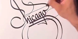 Türk Kaligrafi Ustası Muhammed Başdağ'ın Chicago Bulls'dan Gelen İstek Üzerine Yaptığı Çizim!