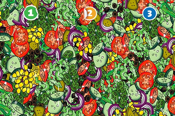 4. Среди огурчиков и помидорчиков тушуется Юлий Цезарь! Где он, голубчик?