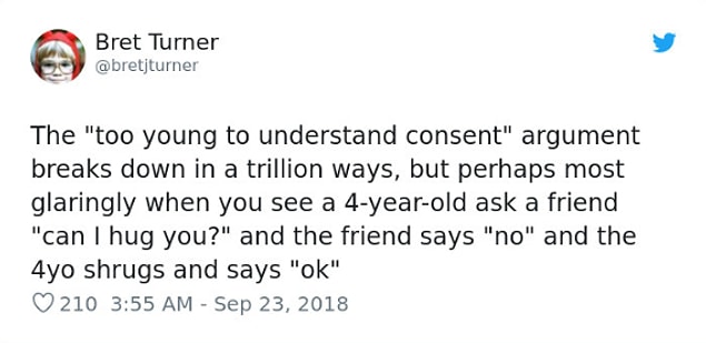 24. Kids know.