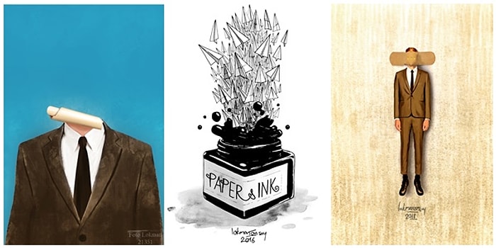 Kendinize Ait Bir Parça Bulacaksınız! Lokman Önsoy'un Derin Manalar Barındıran Birbirinden Yaratıcı İllüstrasyon Çalışmaları