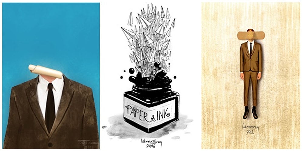 Kendinize Ait Bir Parça Bulacaksınız! Lokman Önsoy'un Derin Manalar Barındıran Birbirinden Yaratıcı İllüstrasyon Çalışmaları