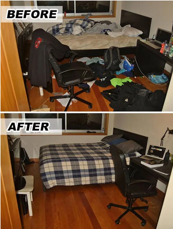 17. Как будто две разные комнаты.