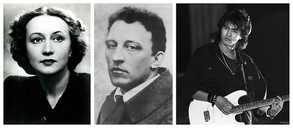 4. Балерина Галина Уланова, поэт Александр Блок, рок-музыкант Виктор Цой