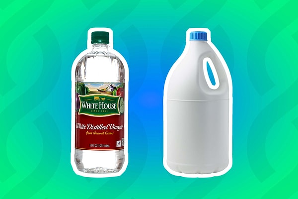 5. Отбеливатель + уксус
