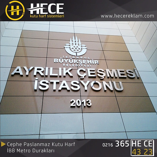 Paslanmaz Kutu Harf