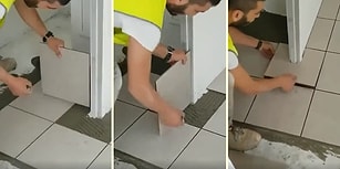 İşini Layığıyla Yaparken Hipnotize Eden Fayans Ustası