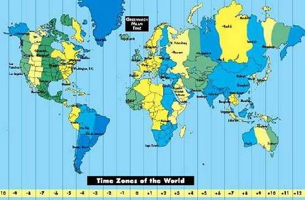 3. Сколько часовых поясов в России?